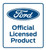 Ford Mustang Script Silver Carbon Diamond Steel Sign