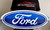 Ford Blue Oval Gradient Flat Steel Sign large