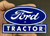 Ford Tractor 1940s Reproduction Steel Magnet Blue