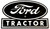 Ford Tractor 1940s Reproduction Steel Garage Sign - Black