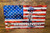 Marines Fallen USA Flag  Steel Sign