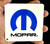 MOPAR Omega Steel Sign White and Blue magnet