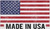 USA Pin Up Flag - Steel Magnet