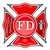 Firemans Cross Flat Steel Sign