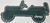 Jeep Cut-Out Green Steel Sign