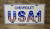 Chevrolet USA-1 License Plate Steel Sign - Stars and Stripes