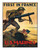 Marin Core Enlisted Poster Steel Sign "First In France U.S.MARINES"