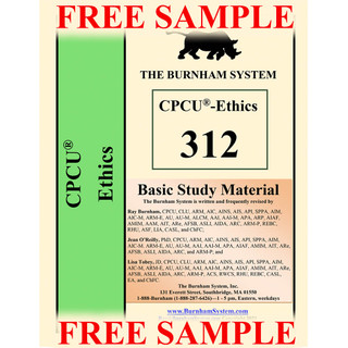 Free Sample - Ethics-CPCU 312 - Printable PDF
