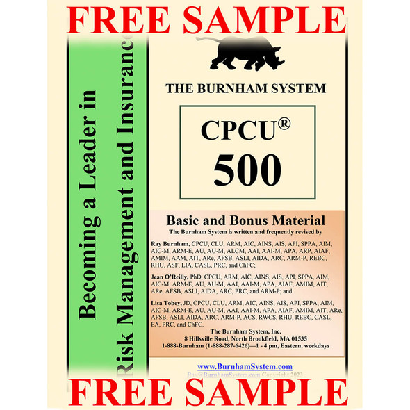 The Burnham System - Insurance Exam Study Guides