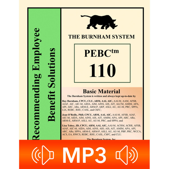 PEBC™ 110 Recommending Employee Benefit Solutions MP3