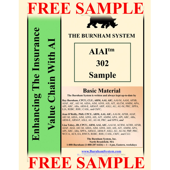 Free Sample - AIAI™ 302 - Printable PDF