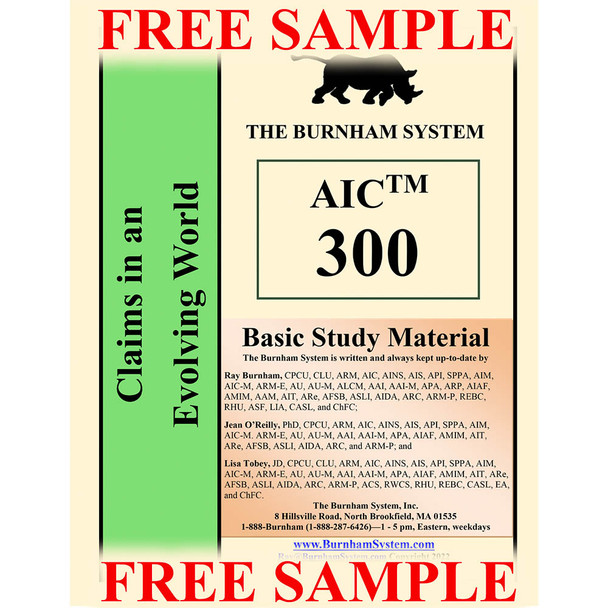 Free Sample - AIC 300 - Printable PDF