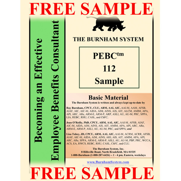 Sample  PEBC™ 112 MP3 Audio