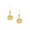 Moon and Stars Earrings with Satin Finish