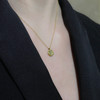 Moon and Stars Pendant with Satin Finish on Model 