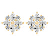 Marquise Floral Diamond Studs 
