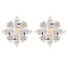 Marquise Floral Diamond Studs 