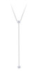 Floating Diamond Lariat 2 Diamonds -wg
