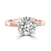 Rose Gold Solitaire Diamond Engagement Ring-Zambia