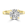Yellow Gold Solitaire Diamond Engagement Ring-Zambia