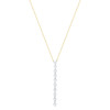 Invisible Diamond Lariat Necklace