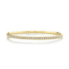 Single Row Diamond Bangle yellow gold