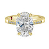 Oval Diamond Engagement Ring Yellow Gold - Zambia