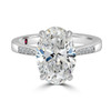 Oval Diamond Engagement Ring Platinum-Zambia