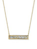 pave diamond plate necklace