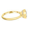 Radiant Cut Diamond Yellow Gold Ring- side