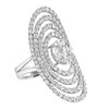 Galaxy Oval Diamond Ring Side View 