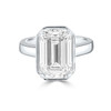 Emerald Cut Diamond Engagement Ring Platinum