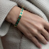 Emerald Bangle in 18k Yellow Gold 