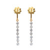 Floating Diamond Line Earrings 