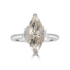 Marquise Three Stone Engagement Ring - Congo 