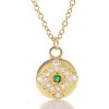 Emerald Medallion Pendant 