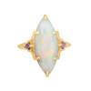 Marquise Opal Ring with Pink Sapphires