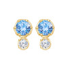 Light Blue Sapphire and Diamond Studs
