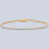 Lab Grown Diamond Tennis Bracelet - 2 CT Yellow Gold