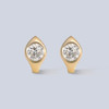 Lab Diamond Round Huggie Hoops Illuminate Collection