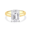 Elongated Cushion Diamond Engement Ring - Nile