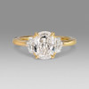 Cushion Cut Diamond Engagement Ring with Cadillacs
