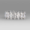 Marquise Diamond Eternity Band Custom Ring Platinum