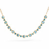 Aquamarine and Blue Diamond Bubble Necklace