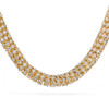 Rope Diamond Necklace in Yellow Gold Closeup