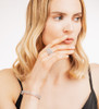 Convertible Bracelet to Ring -Classic Diamond on model