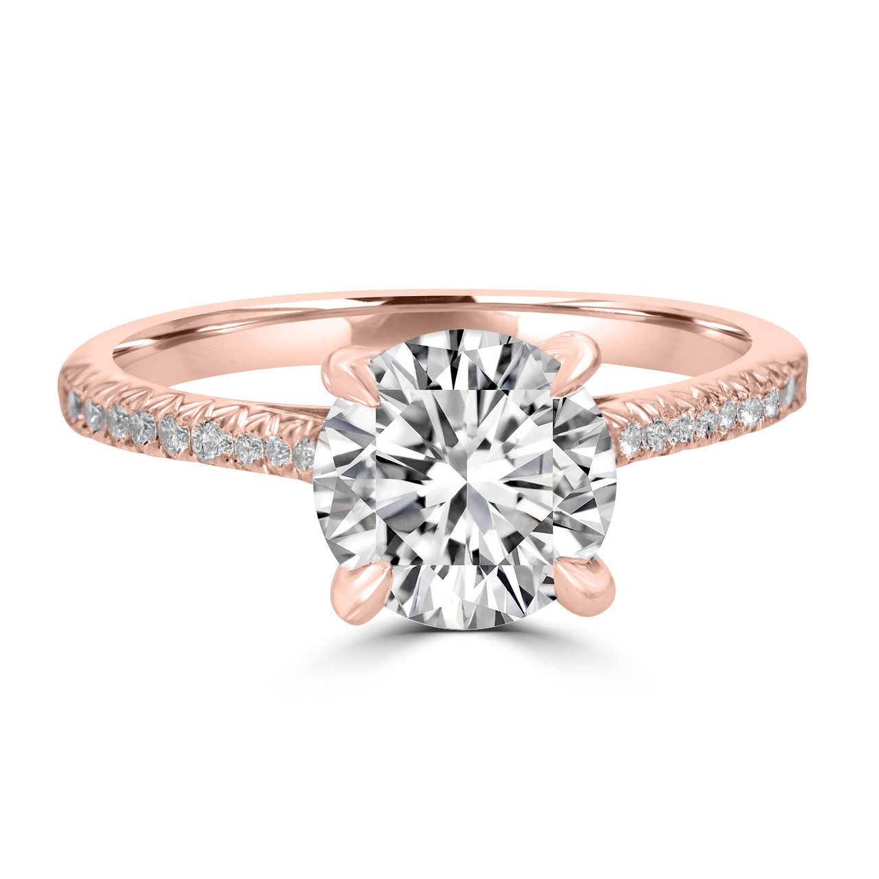 Solitaire Round Diamond Engagement Ring | Lab Grown Diamonds NYC ...