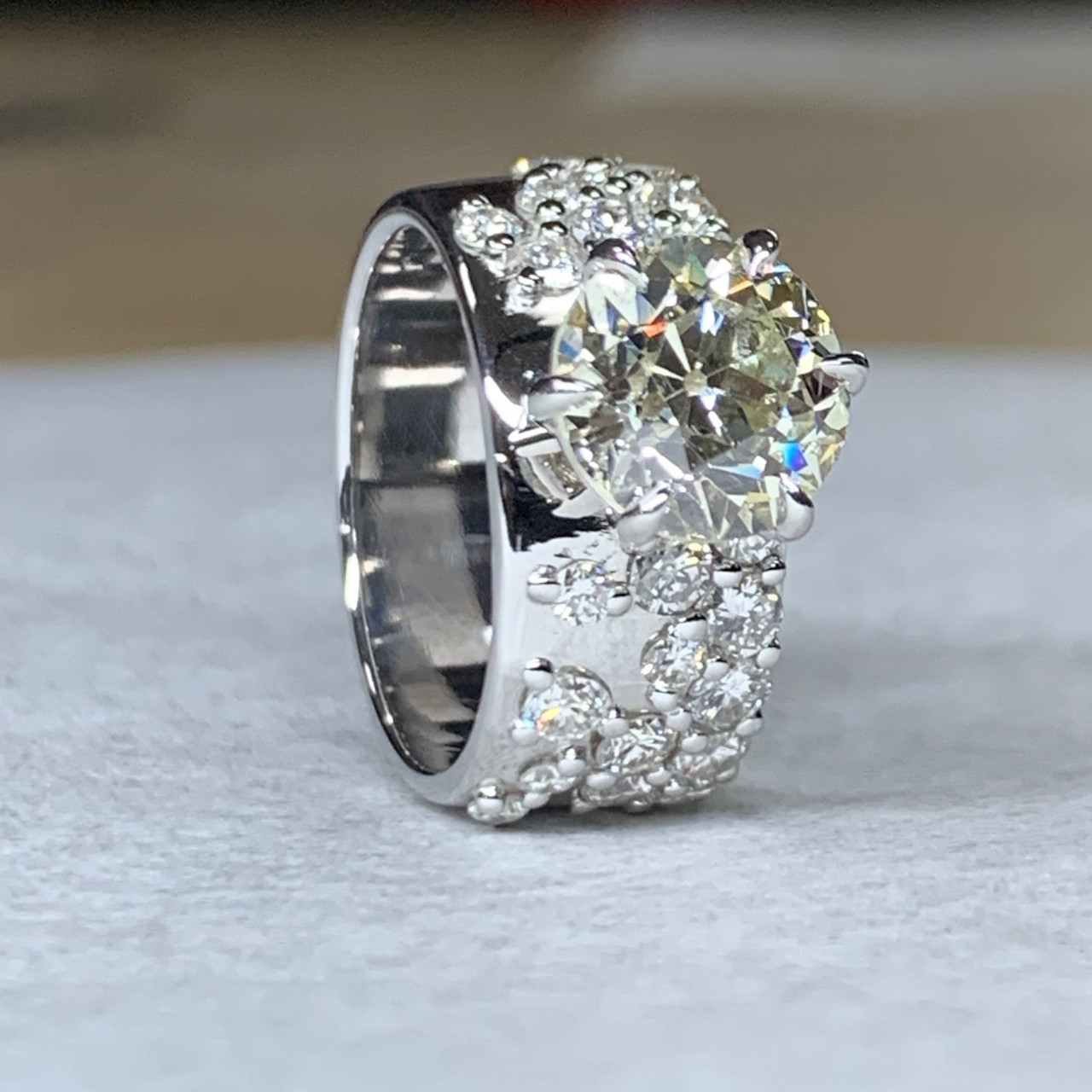 Barmakian | Three row wide diamond band. Just stunning | Barmakian Jewelers