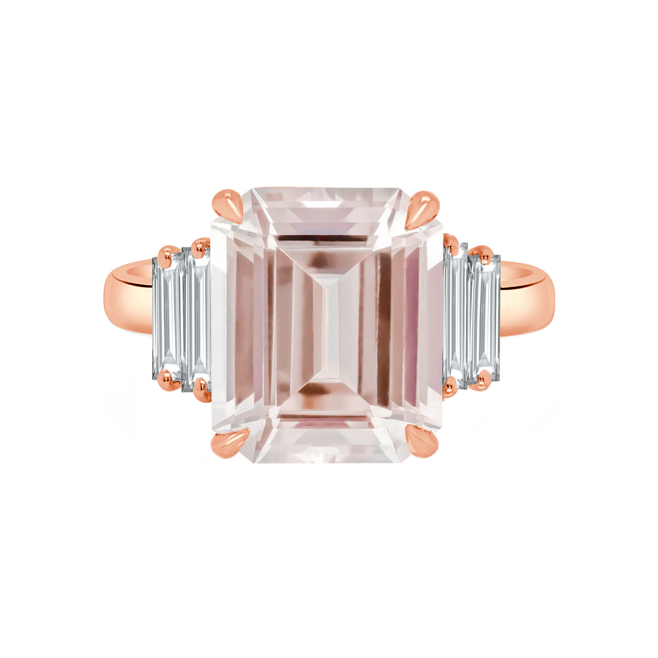 18K White Gold Diamond Halo Pink Sapphire Sun Pendant Necklace