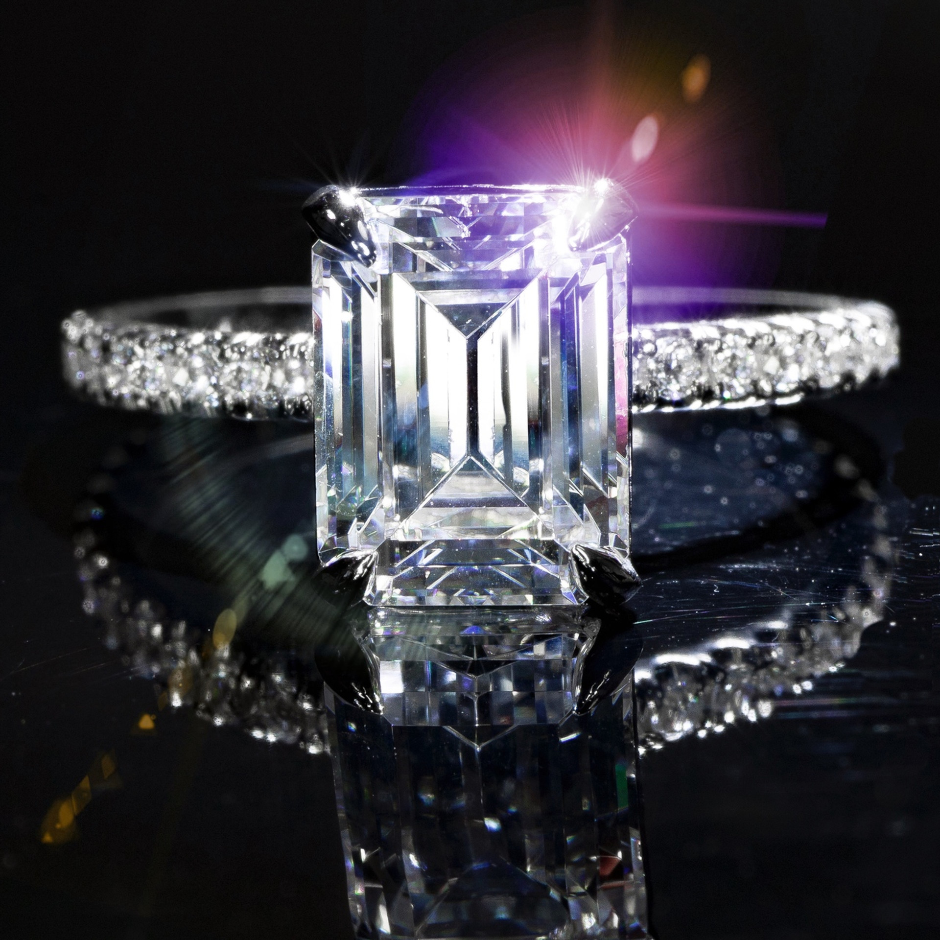 Emerald Cut Diamond Engagement Ring | Diamond Engagement Rings NYC ...